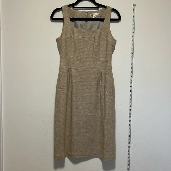 banana republic beige dress Banana Republic Ribbed Mini Sweater Dress Beige Camel Size S NWT